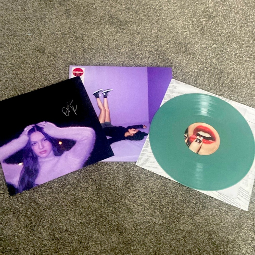 Olivia Rodrigo signed G U T S vinyl